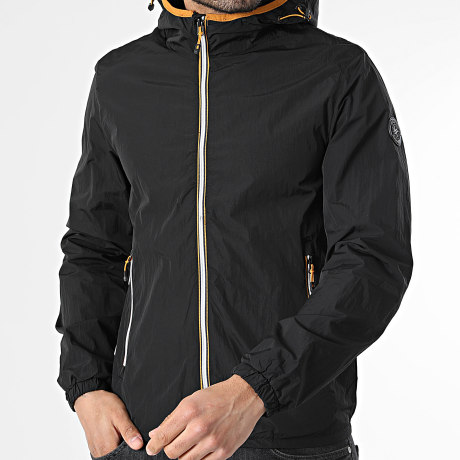Kymaxx - Chaqueta con capucha y cremallera Negra