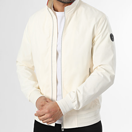 Kymaxx - Chaqueta con cremallera Beige Claro