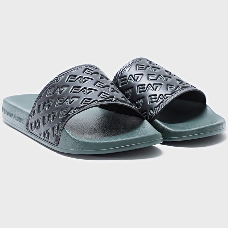 EA7 Emporio Armani - Ciabatte Scarpe 7X000109-AF15125 Cilantro Nero