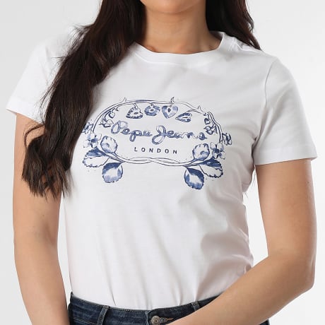 Pepe Jeans - Camiseta Mujer Marena PL5000135 Blanco