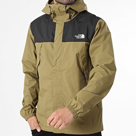 The North Face - Cortavientos Antora A7QEY Verde Kaki Claro Negro