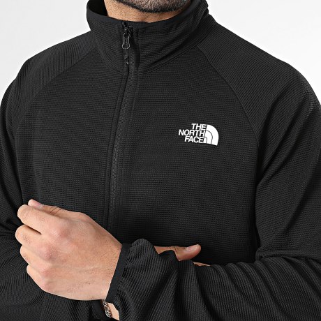 The North Face - Chaqueta con cremallera Waffle Kecha A8G0W Negra