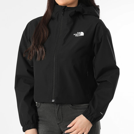 The North Face - Chaqueta Capucha Cremallera Crop Mujer Quest Mono A8G13 Negro