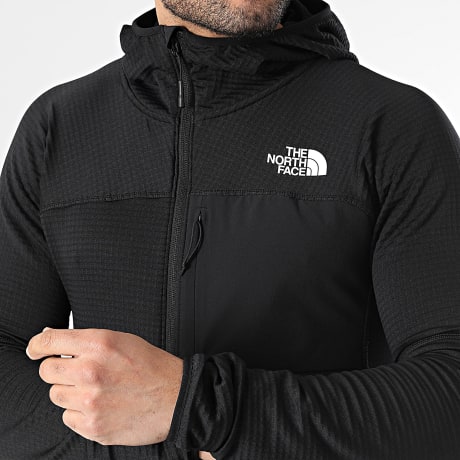 The North Face - Chaqueta con capucha y cremallera Polartec Stormgap A8G2W Negro