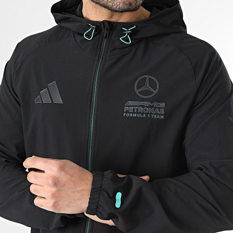 Adidas Performance - Chaqueta con cremallera y franjas KV4447 Rojo Rosado