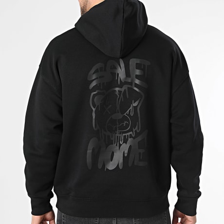 Sale Môme Paris - Sudadera con capucha Relaxed Double Drip Negro Negro