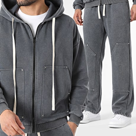 Uniplay - Ensemble De Survetement 217 Gris Anthracite