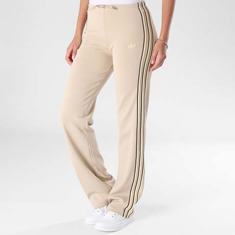 Adidas Originals - Pantalon Ample A Bandes Femme KW4555 Beige