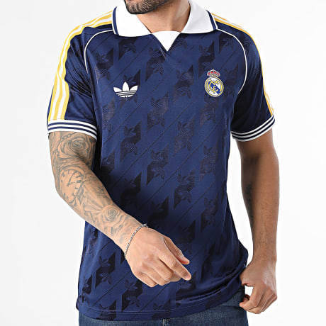 Adidas Originals - Maglia da calcio Real Madrid Originals Jersey KE3851 Blu Navy