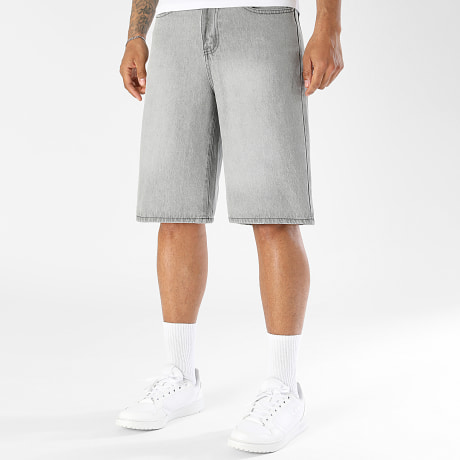 LBO - Pantalón Corto Vaquero Baggy Fit 0043 Gris Claro