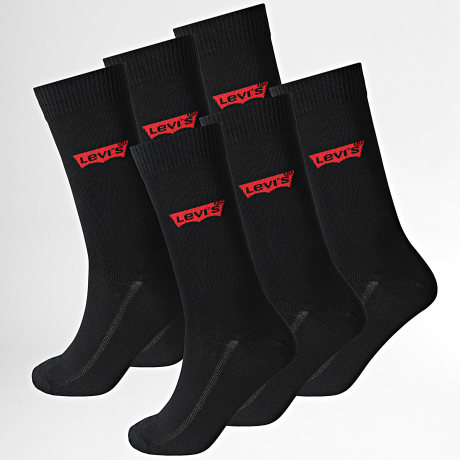 Levi's - Pack de 6 pares de calcetines 701226532 Negro
