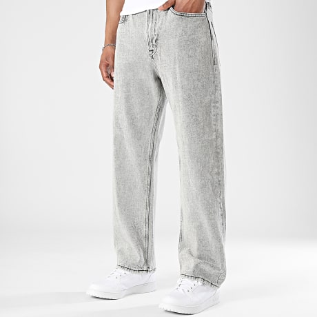 JJ Rebel - Vaquero Loose Phil Craft Gris Antracita Desteñido