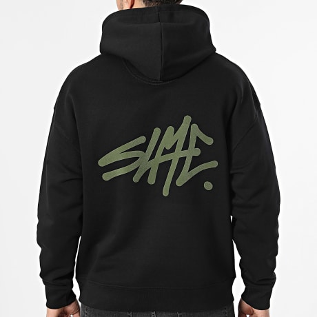Sale Môme Paris - Sudadera con capucha Relaxed SLME Negro Verde Caqui