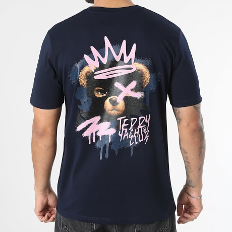 Teddy Yacht Club - T-Shirts Oversize Large Bear Pink Navy Blue