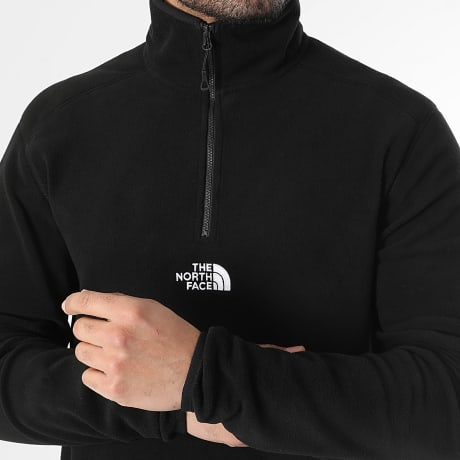 The North Face - Felpa Polare Collo Alto con Zip Glacier A8HRW Nero