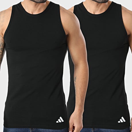 Adidas Performance - Pack de 2 Camisetas sin mangas JK3972 Negro