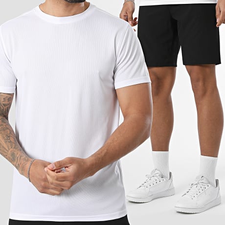 Fins de Séries - Completo Maglia E Pantaloncino Da Jogging Bianco Nero