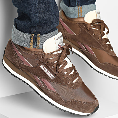 Reebok - Zapatillas Classic AZ 100245080 Marrón Púrpura