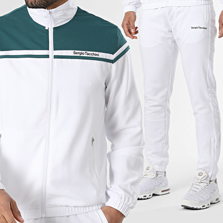 Sergio Tacchini - Chándal Riflesso 41409 Blanco Verde Oscuro