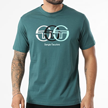 Sergio Tacchini - T-Shirt Triade 025 41091 Verde Bottiglia