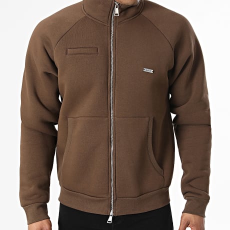 ADJ - Sweat Zippé 125 Marron