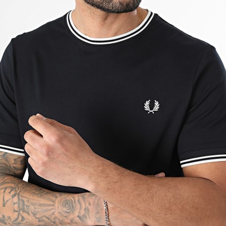 Fred Perry - Tee Shirt Twin Tipped M1588V Bleu Marine Foncé