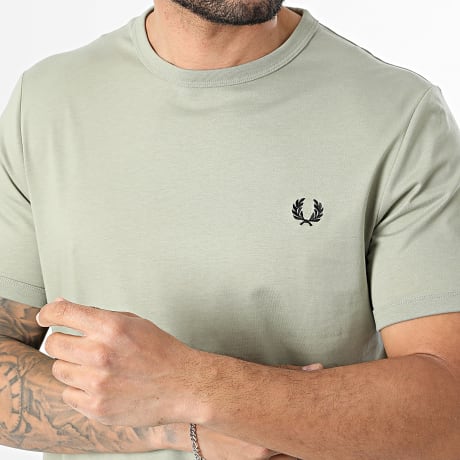Fred Perry - Tee Shirt Ringer M3519 Vert Clair