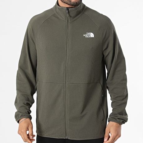The North Face - Chaqueta con Cremallera Waffle Kecha A8G0W Verde Kaki