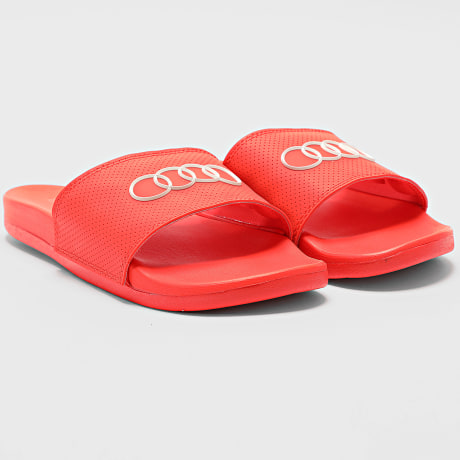 Adidas Sportswear - Claquettes Adilette Comfort Audi KI6083 Hi-Res Red Chalk Pearl