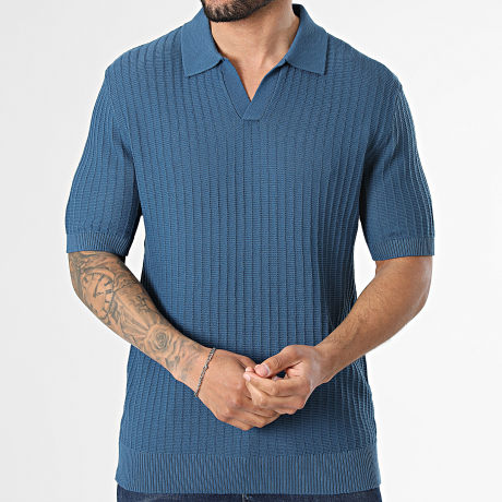 Frilivin - Poloshirt Kurzarm Strick 466 Marineblau