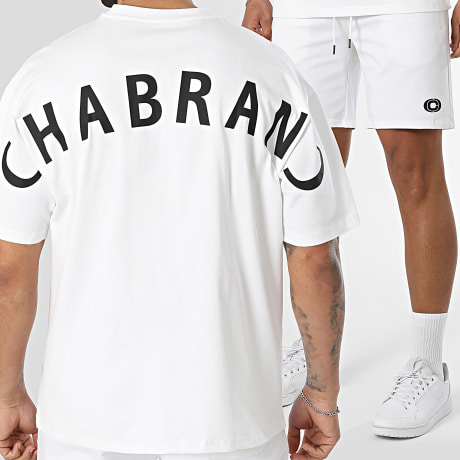 Chabrand - Co-ord Set T-Shirt En Casual Short 63205 63206 Wit