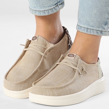 Hey Dude - Mocassins Dames Wendy Rise Animal Tan Multi