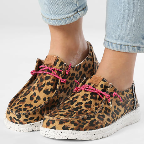 Hey Dude - Mocassins Mulher Wendy Getaway Lace Leopardo