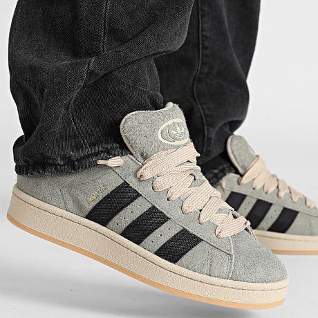Adidas Originals - Zapatillas Campus 00s KI0930 Silver Pebble Core Black Stone Kaki