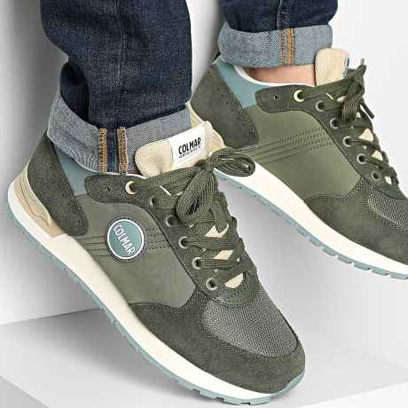 Colmar - Sneakers Travis Authentic Verde Militare Pietra Blu Beige