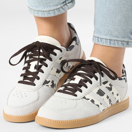 Adidas Performance - Zapatillas Mujer Breaknet Sleek KI7866 Off White Dark Brown