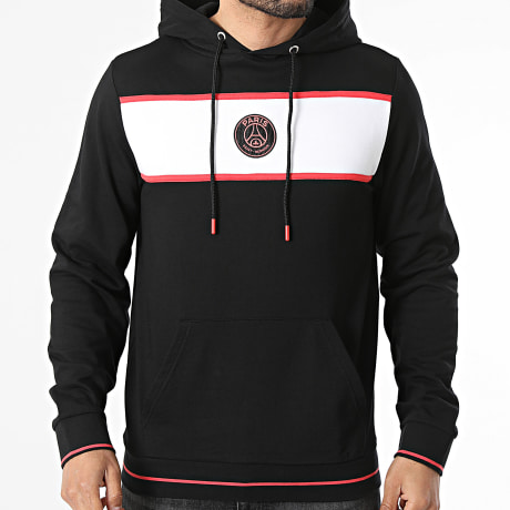 PSG - Sweat Capuche Paris Saint-Germain P25287C Noir Blanc
