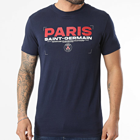 PSG - Tee Shirt Paris Saint-Germain P25279C Bleu Marine