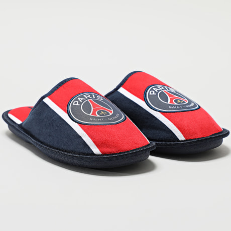 PSG - Chaussons Fan P25251 Bleu Marine Rouge