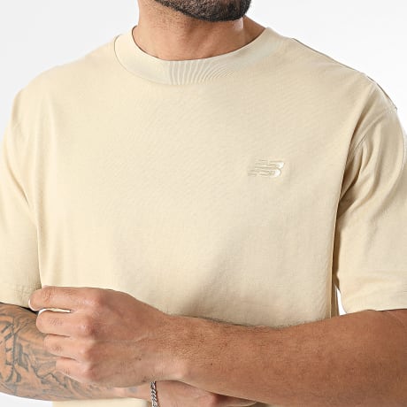 New Balance - Tee Shirt Relaxed Fit Athletics Cotton MT41533 Beige