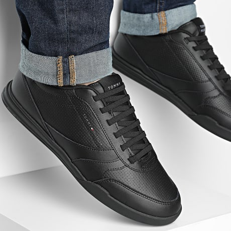 Tommy Hilfiger - Zapatillas Lopro Leather 5827 Negro