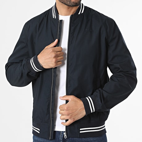 Schott NYC - Bomber Zipped Jacket University Navy Blue