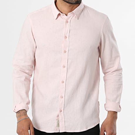Blend - Chemise Manches Longues Bobby Linen 20720211 Rose