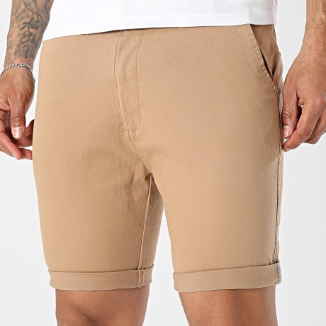 Geographical Norway - Pantalón Corto Chino Plageo Camel
