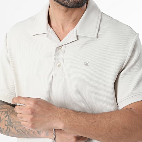 Calvin Klein - Polo Manches Courtes RF205G Beige