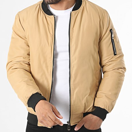 Kymaxx - Chaqueta Bomber Beige