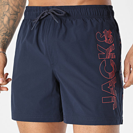 Jack And Jones - Short De Bain Maui Wave Logo Bleu Marine