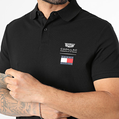 Tommy Hilfiger - Polo Mangas Cortas Cadillac F1 Logo 0089 Negro