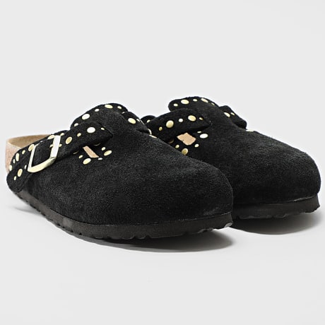 BIRKENSTOCK - Sandalen Boston Rivet Border Schwarz