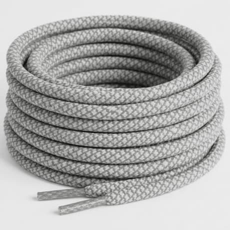 Classic Series - Round Reflective Shoelaces Grey Reflective 120cm
